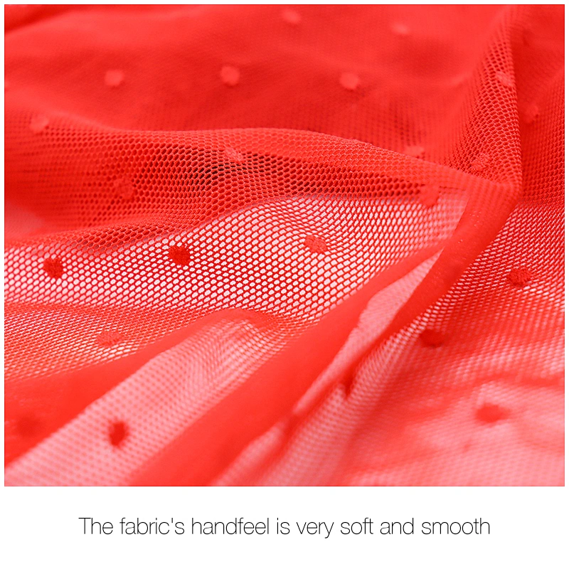 High stretch  nylon spandex mesh jacquard fabric